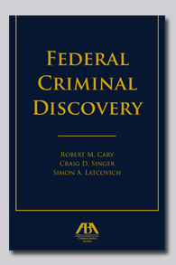 Federal Criminal Discovery Book Cover